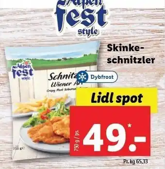 Lidl Alpen fest style skinkeschnitzler tilbud
