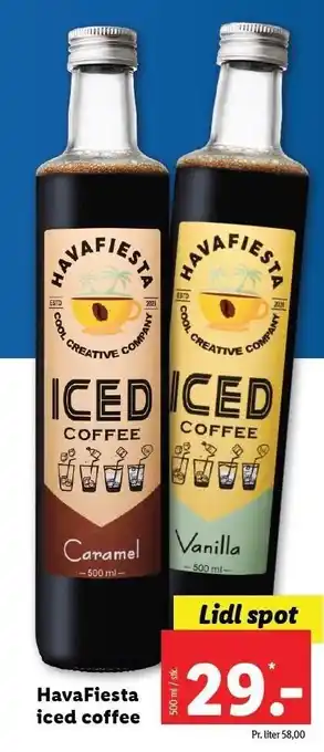 Lidl Havafiesta iced coffee tilbud