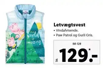 Letvægtsvest