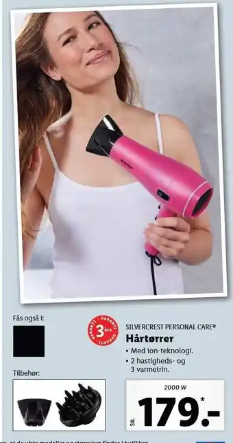 Lidl Silvercrest personal care hårtørrer tilbud