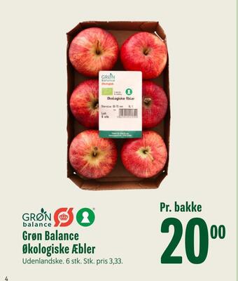 Min Købmand Grøn balance økologiske æbler tilbud