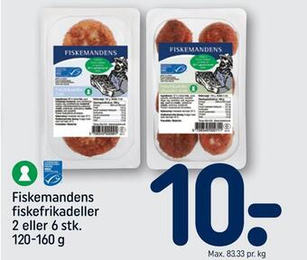 REMA 1000 Fiskemandens fiskefrikadeller tilbud