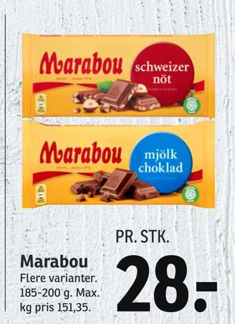 SPAR Marabou tilbud