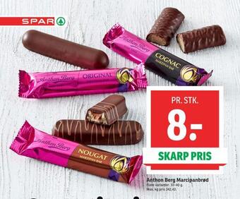 SPAR Anthon berg marcipanbrød tilbud