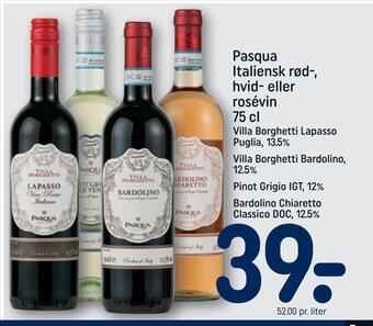 REMA 1000 Pasqua italiensk rød-, hvid- eller rosévin tilbud