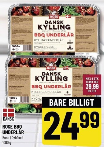 Løvbjerg Rose bbq underlår tilbud