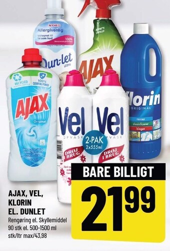 Løvbjerg Ajax, vel, klorin, el. dunlet tilbud