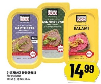Løvbjerg 3-stjernet spegepølse tilbud
