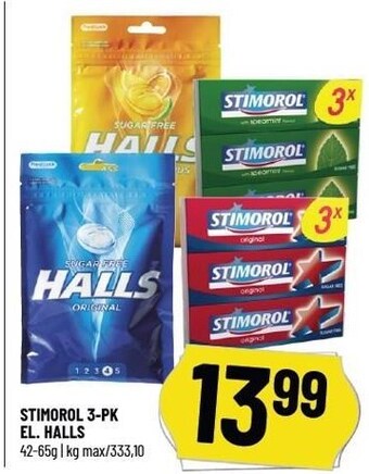 Løvbjerg Stimorol 3-pk el. halls tilbud