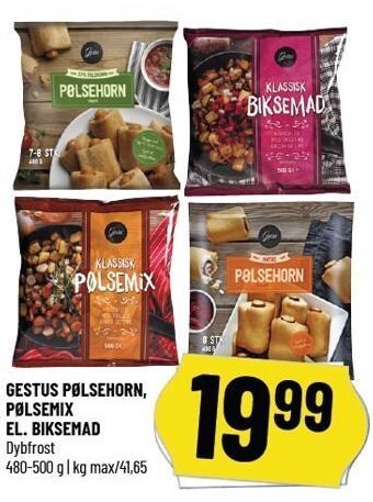 Løvbjerg Gestus pølsehorn, pølsemix el. biksemad tilbud