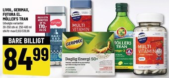 Løvbjerg Livol, gerimax, futura el. möller's tran tilbud