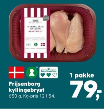 Kvickly Frijsenborg kyllingebrystfilet tilbud