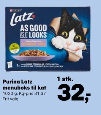 Kvickly Latz kattefoder tilbud