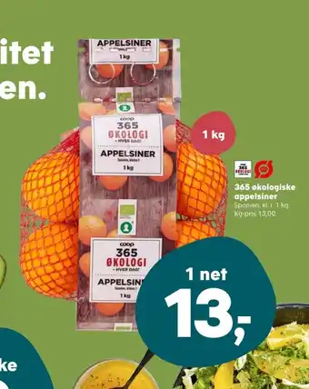Kvickly Coop 365 appelsiner tilbud