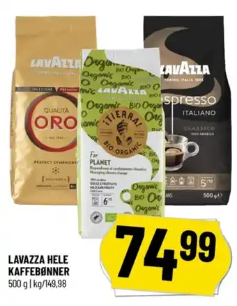 Espresso italiano kaffebønner - hele