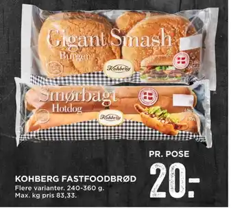 MENY Kohberg burgerboller tilbud