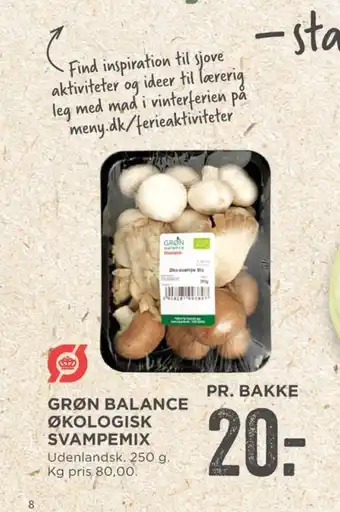 MENY Grøn balance svampe tilbud