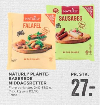 MENY Naturli' falafel tilbud