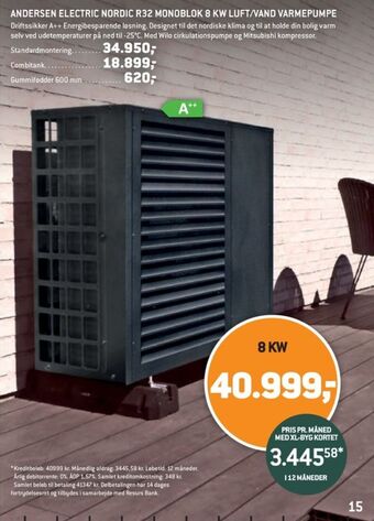XL-BYG Andersen electric varmepumpe tilbud
