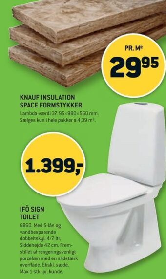 XL-BYG Ifö toilet tilbud