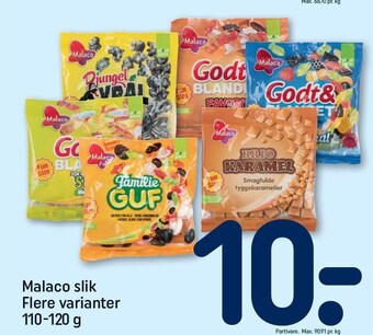 REMA 1000 Malaco slik tilbud