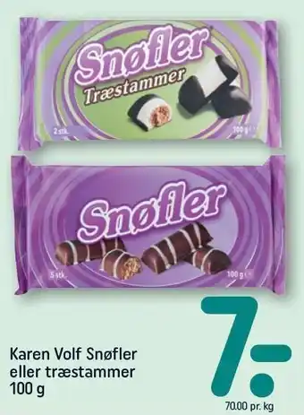 REMA 1000 Karen volf snøfler el. træstammer tilbud