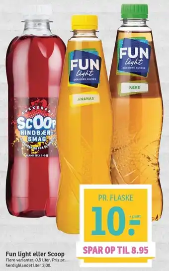 SPAR Fun Light eller Scoop 0.5 liter tilbud
