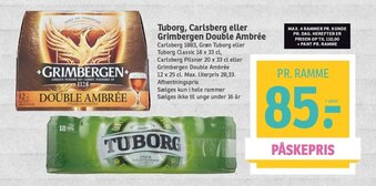 SPAR Tuborg, Carlsberg eller Grimbergen Double Ambree tilbud