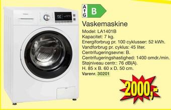 Harald Nyborg Vaskemaskine tilbud