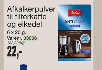 Harald Nyborg Afkalkerpulver til filterkaffe og elkedel tilbud