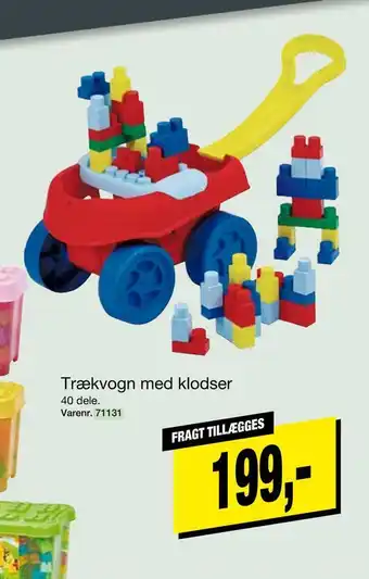 Harald Nyborg Trækvogn med klodser tilbud
