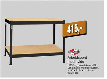 Harald Nyborg Arbejdsbord med hylde tilbud
