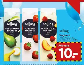 Bilka Salling yoghurt jordbær tilbud