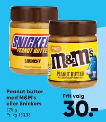 Bilka M&ms peanutbutter tilbud