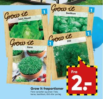 Bilka Grow it frø tilbud