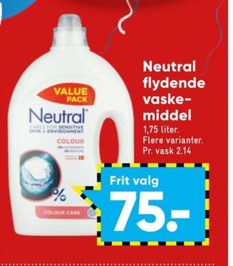 Bilka Neutral vaskemiddel-flydende tilbud