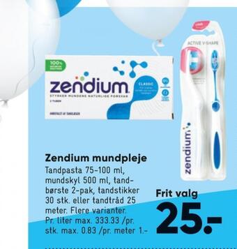 Bilka Zendium tandpasta tilbud