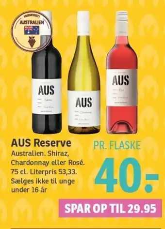 SPAR AUS Reserve 75 cl tilbud