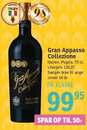 SPAR Gran Appasso Collezione 75 cl tilbud