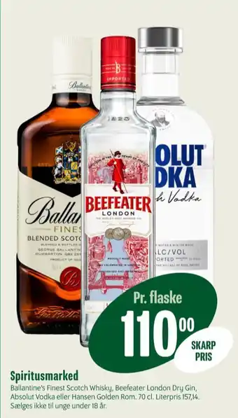 Min Købmand Ballantines whisky tilbud