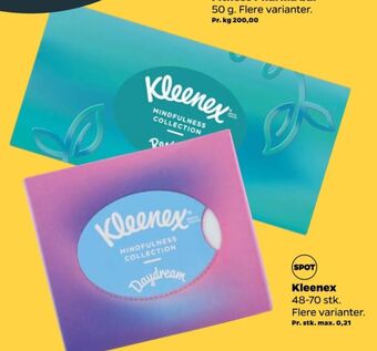 Kleenex lommetørklæder