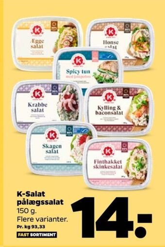 Netto K-salat æggesalat tilbud