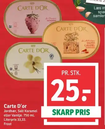 SPAR Carte dor is tilbud