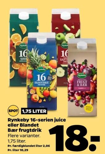 Netto 16 serie appelsinjuice søde tilbud