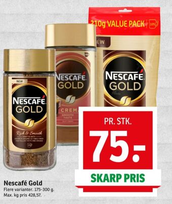 SPAR Gold instant kaffe tilbud