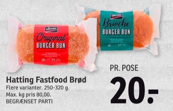SPAR Hatting burgerboller tilbud