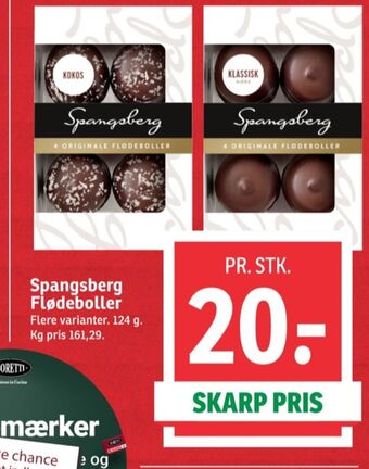 SPAR Spangsberg flødeboller klassisk tilbud