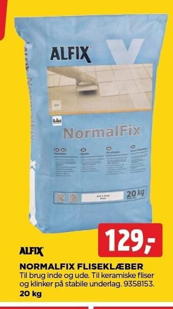 jem & fix Alfix normalfix fliseklæber tilbud