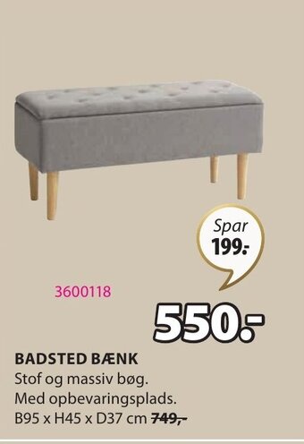 JYSK Badsted Bænk tilbud