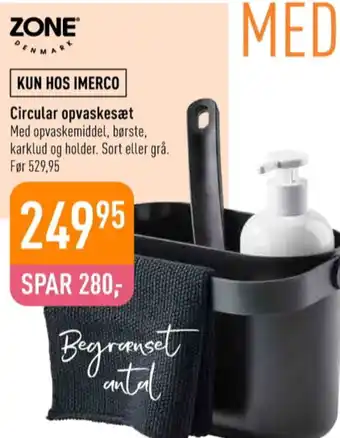 Imerco Zone denmark opvaskebørstestander tilbud
